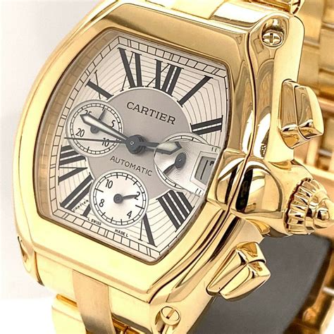 cartier roadster chronograph xl replica|cartier roadster xl chronograph watch.